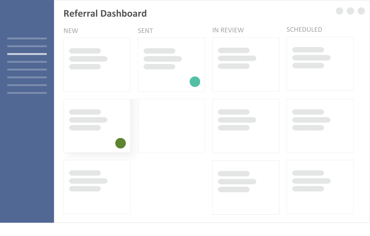 Referral dashboard